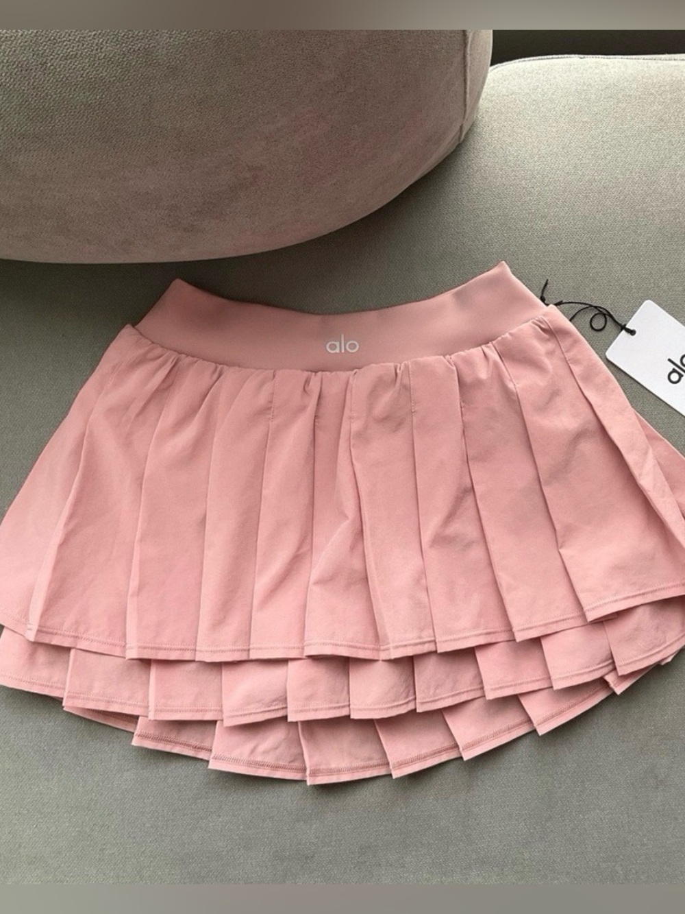 Alo Yoga Double Or Nothing Pink Skirt - Size XS